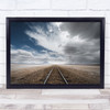 the long road Travel Railway Perspective Railroad Infinity Way Wall Art Print