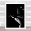 Dark Abstract Smoke Smoking Smoker Wall Art Print