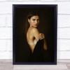 Ksenia Fine Nude Naked Girl Model Woman Brown Wall Art Print