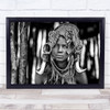 Mursi Person Woman Girl Indigenous Native Wall Art Print