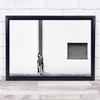 No Secret Hideout Girls Street Narrow Window White Facade Wall Art Print