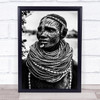 People Ethiopia Tribe Tribes Tribal Native Ethnic Indigenous Necklaces Art Print