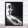 Shadow Dance Ballet Ballerina Dancer Dancing Pose Doorway Girl Wall Art Print