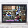 Street Education India People Travel Child School Student Wall Art Print