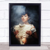 Studio Girl Corset Smoke Fashion Woman Model Wall Art Print