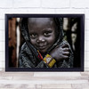 Surma Tribe Child Ethiopia Africa African Kid Kids Children Wall Art Print