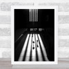 Tate Modern London Street Figures Light Shadow Museum Wall Art Print