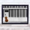 Cello Door Zebra Lines Stripes Piano Instrument Sound Music Violin Art Print