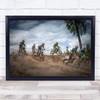 Championships Motocross Action Race Motor Motorcycle Motorbike Bikes Art Print