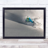 Earthquake Winter Skiing Sunlight Mountains Summit Ski Skis Wall Art Print