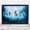 Swim Underwater Sea Water Diving Ocean Blue Swimming Swimmers Wall Art Print