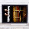 The pianist Piano Music Grand Strings Hands Hand Sound Play Wall Art Print