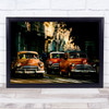 Cuba Cars Traffic Retro Vintage Havana Wall Art Print