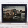 Fisherman's Hut Sardegna Sardinia Sea Boat Sunset Fisherman Italy Hdr Art Print