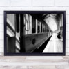 last train leaving Paris Station Platform Passenger Wall Art Print