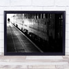 Train Platform Station Street Transportation Commute Wall Art Print