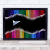An Old Computer Game Pencils Rainbow Colourful Colour Airplane Wall Art Print