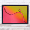 During Abstract Colour Pink Water Oil Drop Droplet Drops Wall Art Print