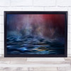 Into The Unknown Abstract Water Smoke Blur Blurry Soft Soul Pattern Art Print