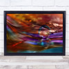 Transparent Colour Colourful Abstract Blur Blurry Drop Droplets Art Print