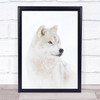 Arctic Wolf Arctic wolf Winter Wildlife Cold Snow Fur Wall Art Print