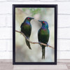 Beautiful Couple Starlings Birds Nature Pair Love Friends Wildlife Art Print