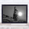 Friend Animal Animals Donkey Sun Field Fun Funny Humour Humour Wall Art Print