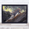 Lynx Animal Stalking Tongue Hunter Stretch Stretching Predator Wall Art Print