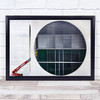 Circle Worker Lift Crane Work Working Architecture Construction Round Art Print