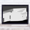 Doors Windows Abstract Graphic Architecture Geometry Facade Wall Art Print