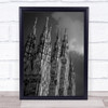 Duomo Di Milano Milan Italy Cathedral Church Architecture Tower Towers Art Print