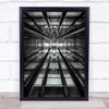 elevator shaft Casa Confetti Infinity Vanishing Point Perspective Lift Art Print