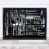 Plumbing Industrial Pipes Construction Metal Machine Refinery Wall Art Print
