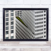 The Green Element Architecture Windows Abstract Rooftop Facade Wall Art Print