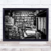 The lady her shelfs Books Book Library Bookshop Shop reading Old Wall Art Print