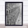 Urban City Street People Wonders Architecture Fog Wall Wall Art Print
