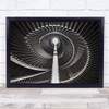 Usher Hall Edinburgh Scotland Staircase Stairs Geometry Spiral Wall Art Print