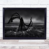 Children Of Chaos Veil Beach Ocean Clouds Waves Dark Demon Goddess Art Print