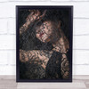 Keiko Studio Lace Texture Woman Anonymous Lips Mouth Abstract Wall Art Print