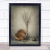 Almost Autumn Basket Thread Yarn Vase Glass Autumn Fall Wall Art Print
