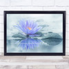 Blue Reflection Spa Flower Flowers l Water Wall Art Print