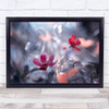 Flower Red Bokeh Garden Flowers Love Romance Romantic Wall Art Print