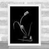 Love Black Dark No Graphic Wall Art Print