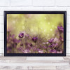 Purple Dream Violet Flower Meadow Garden Blur Blurry Bokeh Wall Art Print