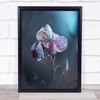 Tainted Love Butterfly Pink Flower Insect Garden Dew Bokeh Wings Wall Art Print