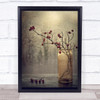 Wet Drops Droplets Raining Bokeh Vase Wall Art Print