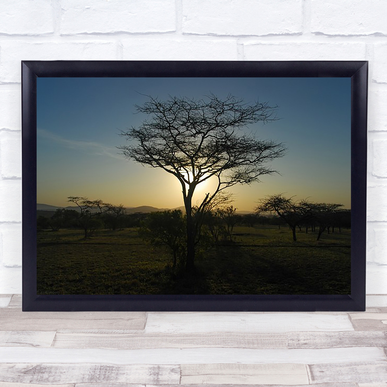 African Sunset Wall Art Print Wild Wall Art