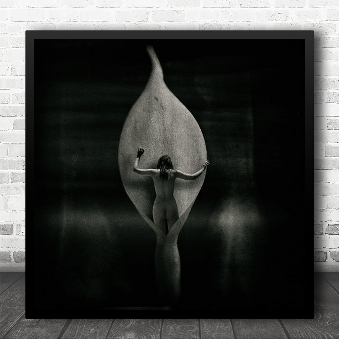 1280px x 1280px - Surreal Surrealism Surrealistic Fine Art Nude Nudes Naked Erotic Square  Wall Art Print - Wild Wall Art