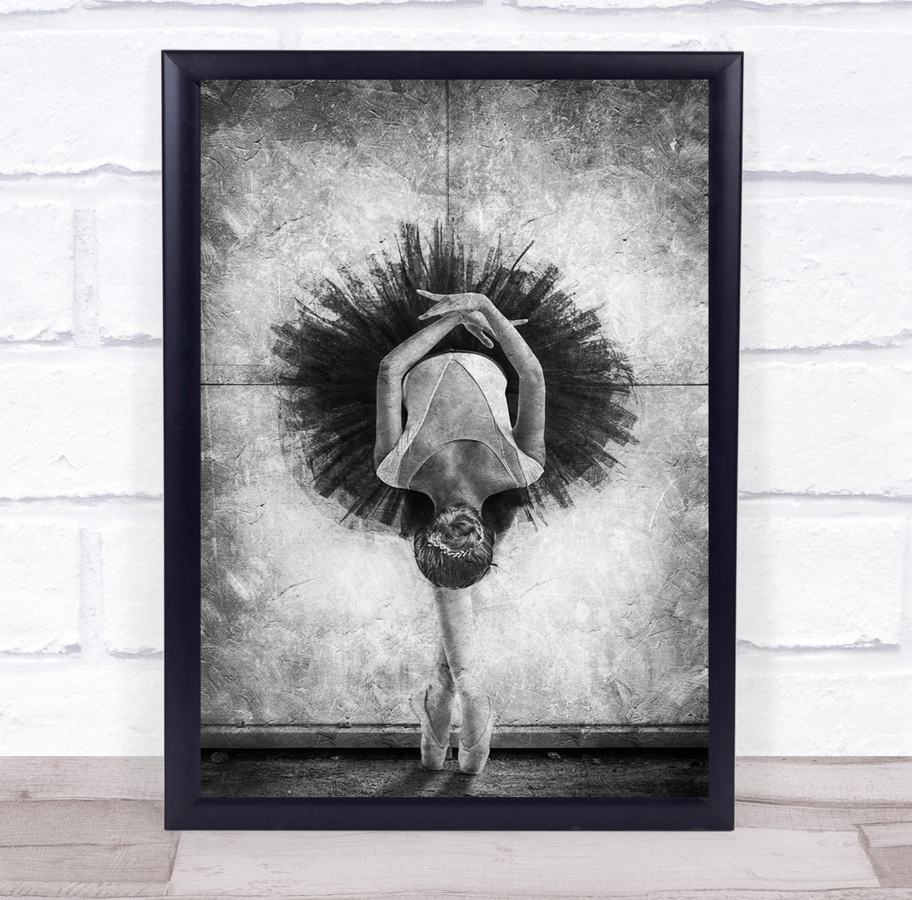 Ballet Ballerina Texture Illustration Balance Pose Flexible Skit