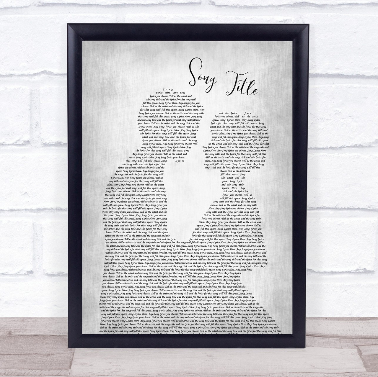 Catfish And The Bottlemen Cocoon Man Lady Bride Groom Wedding Grey Song Print Or Any Song You Choose